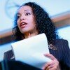Photo of speaking woman